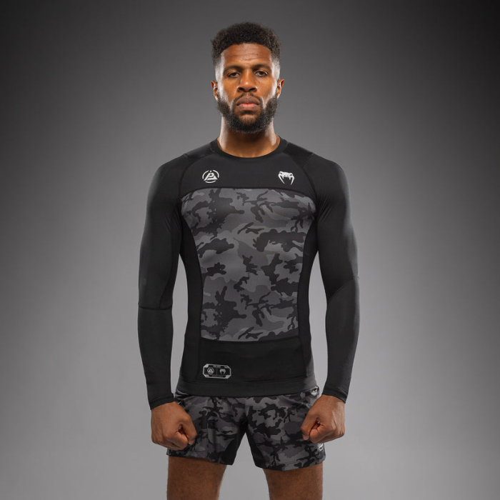 Рашгард -  Venum x Polaris Long Sleeve Rashguard - Black/Storm Grey​